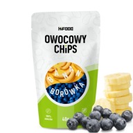 OVOCNÉ CHIPS Banán - Čučoriedka 40g HiFOOD ZDRAVÁ SNACK 12m+
