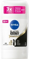 NIVEA WOMEN DEO STICK BW INVISIBLE HODVÁBNE HLADKÉ