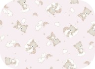 Flanelová plienka 60x80 Teddy Bear Rainbow Pink