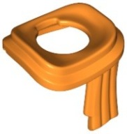 Lego New Orange Minifigúrkový šál dlho zabalený 25376