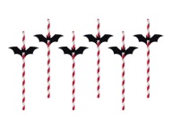 Papierové slamky Bats Tubes Wednesday Addams