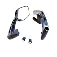 Zrkadlá SKÚTER MOTOCYKEL JUNAK Black a Chrome M8 R+R METAL dl