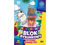 Farebná školská podložka na kreslenie A4 80g ASTRAPAP 15 listov