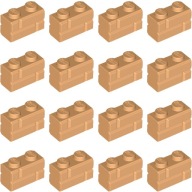LEGO Brick Brick 1x2 nugátový stredný nugát 98283 - 16 kusov