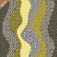 WAVES CIRCLES protišmyková kúpeľňová predložka 65x10 cm