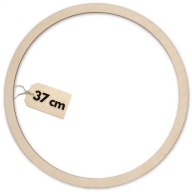 Drevená obruč 37 cm, leštená, na lapač snov, kruh, kruh, základ makramé