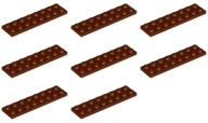 LEGO 3034 TANIER 2x8 hnedá NOVINKA (20g) 8 ks
