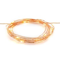 LED lampy na 190 cm medenom drôte
