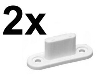 2 x Spodné vedenie plutiev S100 WHITE