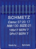 Šijacie ihly 135x17 130 SERV 7 Schmetz 10 ks