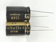 470uF 25V Nichicon MUSE PREMIUM GRADE (2 kusy)