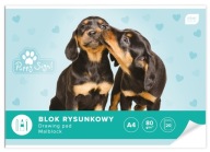 Biela podložka na kreslenie A4, 20 listov, 80g/m2, do školy