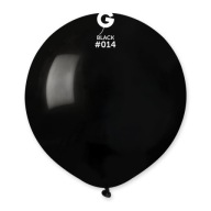 Pastelový čierny balón Gemar 48 cm - 1 ks.