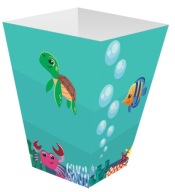 Narodeninové krabičky na pukance Underwater World 6 kusov