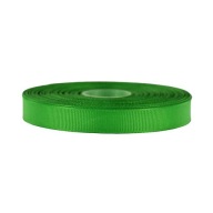 Grogrénová stuha 12 mm - zelená, 22 metrov