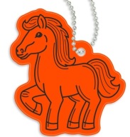 REFLEXNÝ PRÍvesok S REŤAZKOU GADGET REFLEXNÝ KĽÚČOVKA KôŇ PONY Kôň
