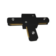 TRACK LIGHT Čierny konektor lampy typu T