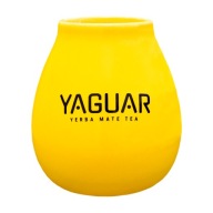 Keramická žltá tekvica s logom Yaguar 350 ml