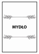 Nálepky na fľaše, kozmetiku, Mydlo, Biele 1 ks