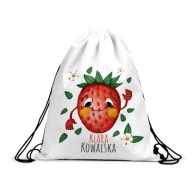 Taška na batoh do škôlky na topánky Meno JAHODA
