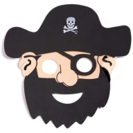 Pirátska penová maska ​​CARNEVAL PIRATE CAPTAIN