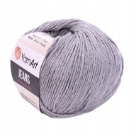 Priadza YarnArt Jeans 46, šedá 50g/160m