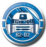 Špendlíky na oblečenie do ruksaku Star Wars R2-D2