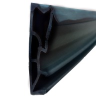 Drevené tesnenie okien široké SV-185 24 mm odolné EPDM hnedé