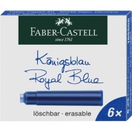 Modré náplne do pera, balenie po 6 ks, FABER CASTELL