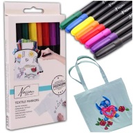 Fixky na látky, oblečenie, obuv, textil Farebné fixky pre deti x8