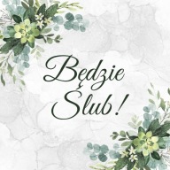 SVADOBNÉ OZNÁMENIE Mramorová zelená 10 kusov