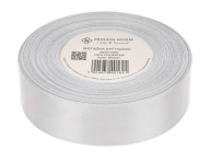 Stuha saténová stuha na svadobnú výzdobu 25mm 32mb, šedá