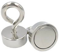 MAGNETICKÝ DRŽIAK 25x10 mm NEODYMOVÝ MAGNET S UCHOM 15KG