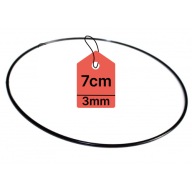 KOVOVÝ Prsteň PRE LAVAČOV SNÍV Prsteň MACRAME ČIERNA 7CM
