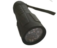 9-LED baterka s pogumovaným povrchom