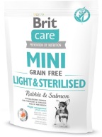 BRIT CARE Mini ľahký sterilizovaný králičí losos 400 g
