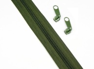 Zips ZIPPÁSKA 5mm 10m +20 strojčekov OLIV