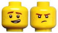 Lego New Head Yellow Head pehy úsmev Ninjago Jay 3626cpb1892