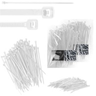 200x sťahovacie pásky Káblové pásky Zipsy 2,5 x 120 mm Silné UV sťahovacie pásky
