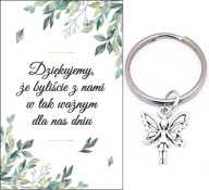 ĎAKUJEME HOSTOM DARČEK SVADOBNÝ ANJEL KĽÚČOVKA SPOMIENKY