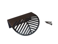 HRANOVÁ NÁBYTKOVÁ KĽÚČKA FADO PRELARÁNÁ RYBIA kosť 40 mm / 60 mm MAT ČIERNA