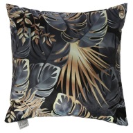 Dekoračná obliečka na vankúš 40x40 Monstera leaves čierna