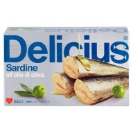 Delicius Sardinky v olivovom oleji 120 g