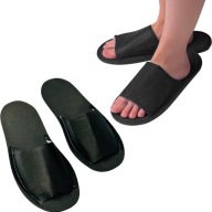 JEDNORÁZOVÉ HOTELOVÉ VONKAJŠIE papuče 29 cm ČIERNA - 1 PÁR