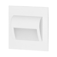 Biele zápustné LED schodiskové svietidlo 1,2W 12VDC 30lm 4000K DRACO ORNO