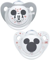 Nuk cumlík 2 ks. MIKI 0-6m. trendová čiara disney