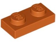 LEGO ELEMENT Tanier 1 x 2 Tmavo oranžová 3023 5 ks NOVINKA