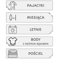 výbavička pre novorodenca ORGANIZAČNÉ NÁLEPKY detská izba detská izba