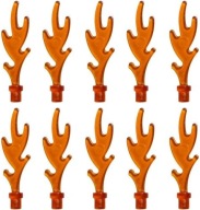 LEGO Flame Fire Trans-Orange 6126b - 10 ks