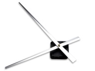 HT mechanizmus, dlhé ručičky, STRIEBORNÁ, 24cm